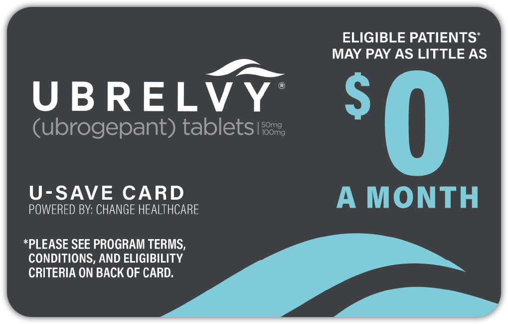 Register Now for a UBRELVY® (ubrogepant) Savings Card